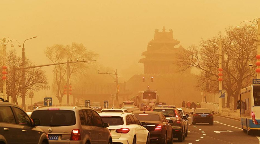 北方今年首場沙塵來襲！沙塵暴下衣服干衣機的干衣優(yōu)勢